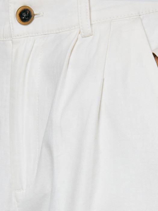 Biele široké dámske nohavice MALUSI 100